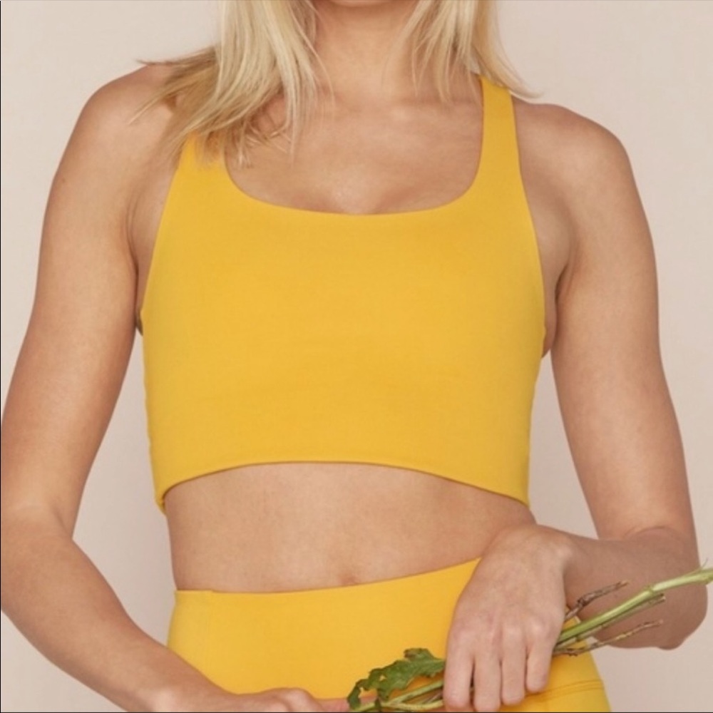 Girlfriend collective citrine bra